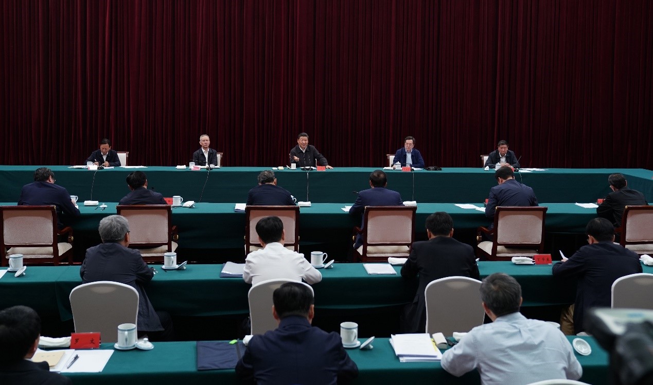 2019年5月20日至22日，中共中央總書記、國家主席、中央軍委主席習(xí)近平在江西考察，主持召開推動中部地區(qū)崛起工作座談會并發(fā)表重要講話。新華社記者 謝環(huán)馳 攝 